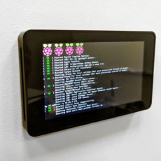 Professional Wall Mount for Raspberry Pi Touch Display (Black Anodized Aluminum)